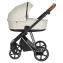 Коляска 3 в 1 Roan Sol Lux, Pearl Shell шасси Nikiel (Серый)