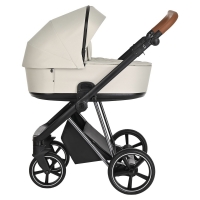 Коляска 3 в 1 Roan Sol Lux, Pearl Shell шасси Nikiel (Серый)