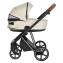 Коляска 3 в 1 Roan Sol Lux, Pearl Shell шасси Nikiel (Серый)
