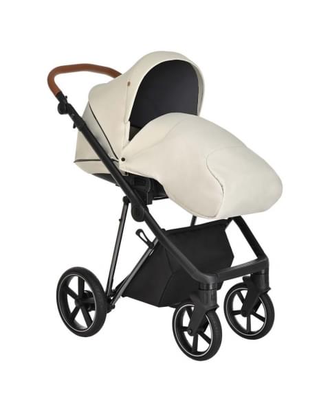 Коляска 3 в 1 Roan Sol Lux, Pearl Shell шасси Nikiel (Серый)