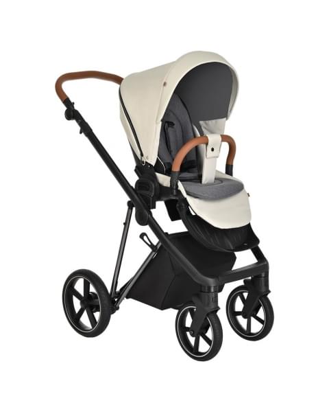 Коляска 3 в 1 Roan Sol Lux, Pearl Shell шасси Nikiel (Серый)