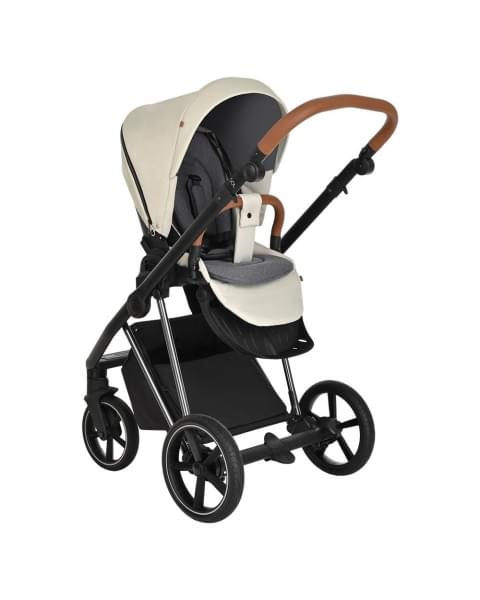 Коляска 3 в 1 Roan Sol Lux, Pearl Shell шасси Nikiel (Серый)