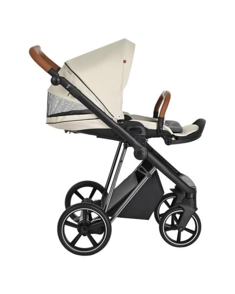 Коляска 3 в 1 Roan Sol Lux, Pearl Shell шасси Nikiel (Серый)