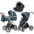 Коляска Carrello Vector CRL-6550 Nova Black Line 3 в 1 Prime Blue