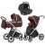 Коляска Carrello Vector CRL-6550 Vega Absolute Black 3 в 1 Sienna Beige