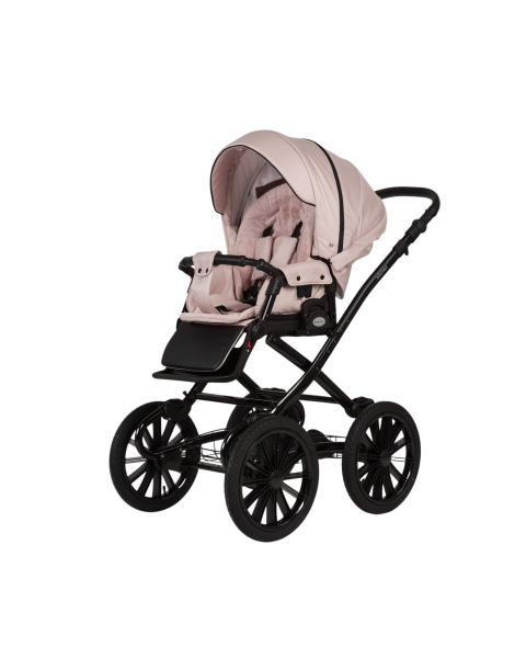 Детская коляска Adamex Chantal Retro 2 в 1 C-TK103 (СВ.РОЗОВАЯ)