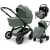 Коляска Agex Prima Pro 3 в 1 с автокреслом i-Safe Grey Green (Зеленый)