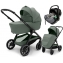 Коляска Agex Prima Pro 3 в 1 с автокреслом i-Safe Grey Green (Зеленый)
