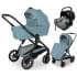 Коляска Agex Prima Pro 3 в 1 с автокреслом i-Safe Grey Mint (Зеленый)