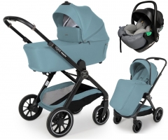 Коляска Agex Prima Pro 3 в 1 с автокреслом i-Safe Grey Mint (Зеленый)