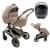 Коляска Agex Prima Pro 3 в 1 с автокреслом i-Team Grey Beige (Бежевый)