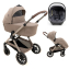 Коляска Agex Prima Pro 3 в 1 с автокреслом i-Team Grey APP232 Beige (Бежевый)