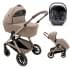 Коляска Agex Prima Pro 3 в 1 с автокреслом i-Team Grey APP232 Beige (Бежевый)