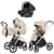 Коляска Carrello Vector CRL-6550 Nova DK791 Grey Line 3 в 1 Seashell Beige