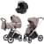 Коляска Carrello Vector CRL-6550 Vega Absolute Black 3 в 1 Rock Beige