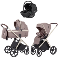 Коляска Carrello Vector CRL-6550 Vega Absolute Black 3 в 1 Rock Beige