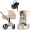 Коляска 4 в 1 Cybex Priam V Rosegold Style Cozy Beige + Cloud T Sepia Black Base T