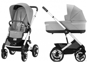 Коляска Cybex Talos S Lux SLV complete 2 в 1 Stone Grey с дождевиками