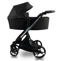 Коляска Ibebe I-Stop Leather 2 в 1 IS 17 Black/Black