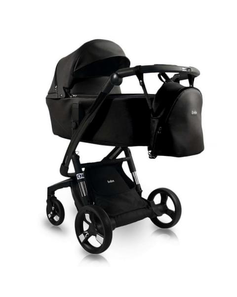 Коляска Ibebe I-Stop Leather 2 в 1 IS 17 Black/Black
