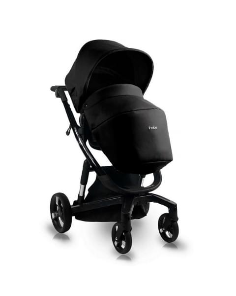 Коляска Ibebe I-Stop Leather 2 в 1 IS 17 Black/Black