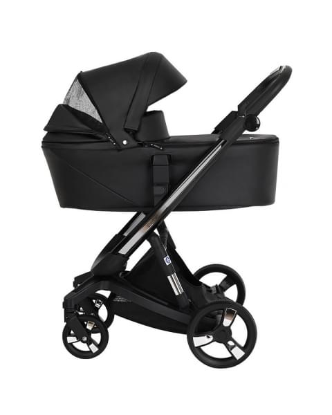 Коляска Ibebe I-Stop Leather 2 в 1 IS 17 Black/Black