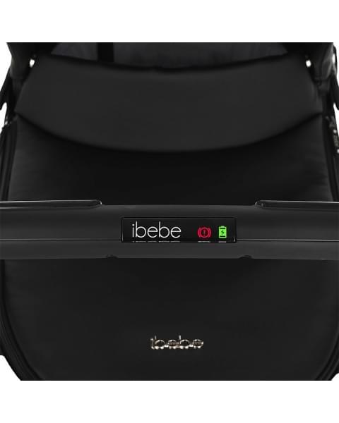 Коляска Ibebe I-Stop Leather 2 в 1 IS 17 Black/Black