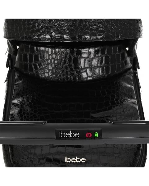 Коляска Ibebe I-Stop Leather 2 в 1 IS 26 Crocodile Black/Black
