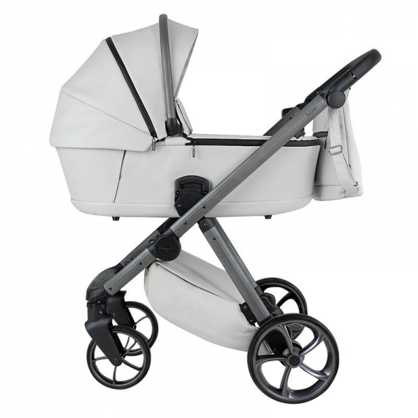 Коляска 2 в 1 Pituso Sole Кожа Island Stone