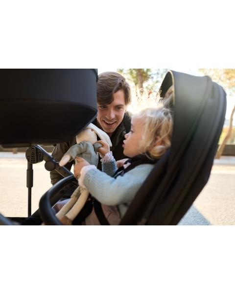 Коляска для двойни 2 в 1 Anex Modu, Nighty (Черный)