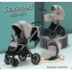 Коляска модульная 3 в 1 Luxmom 888 бежевый