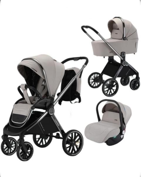 Коляска модульная 3 в 1 Luxmom 888 бежевый