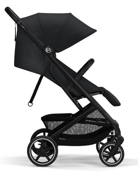 Коляска прогулочная Cybex Beezy (с дождевиком и бампером), Magic Black (Черный)