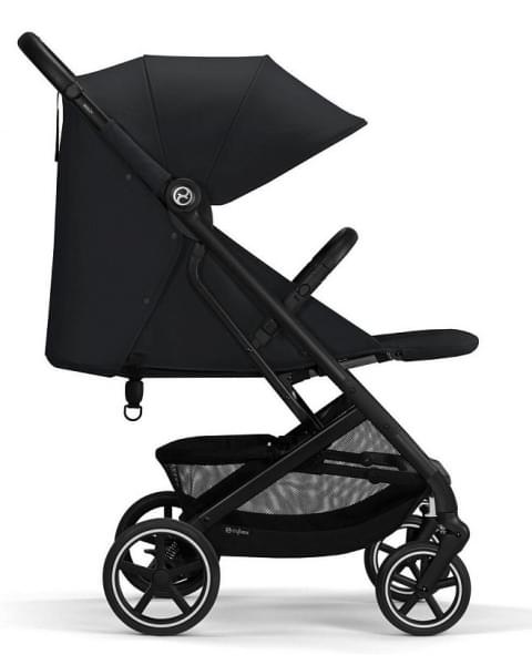 Коляска прогулочная Cybex Beezy (с дождевиком и бампером), Magic Black (Черный)