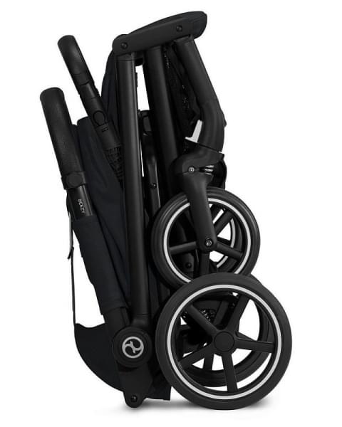 Коляска прогулочная Cybex Beezy (с дождевиком и бампером), Magic Black (Черный)