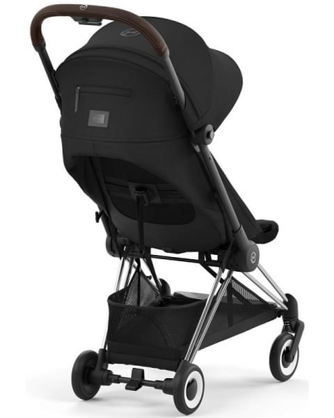 Коляска прогулочная Cybex Coya шасси Chrome Brown, Sepia Black (Черный)