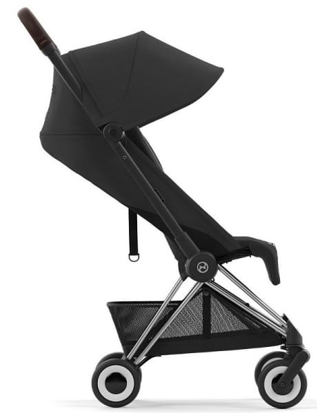 Коляска прогулочная Cybex Coya шасси Chrome Brown, Sepia Black (Черный)
