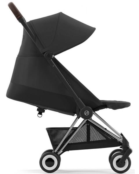 Коляска прогулочная Cybex Coya шасси Chrome Brown, Sepia Black (Черный)