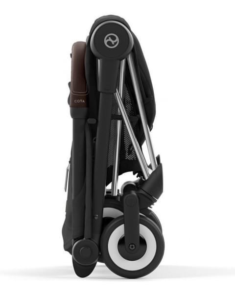 Коляска прогулочная Cybex Coya шасси Chrome Brown, Sepia Black (Черный)