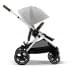 Коляска прогулочная Cybex Gazelle S шасси SLV, Lava Grey / Серый (с корзиной)