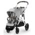 Коляска прогулочная Cybex Gazelle S шасси SLV, Lava Grey / Серый (с корзиной)