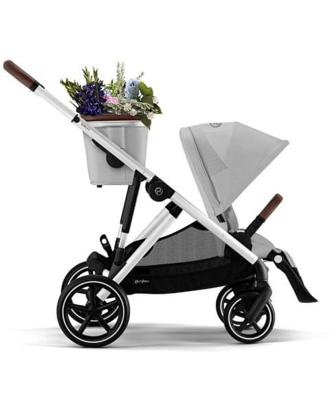 Коляска прогулочная Cybex Gazelle S шасси SLV, Lava Grey / Серый (с корзиной)
