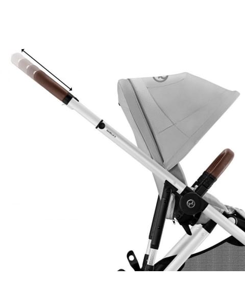 Коляска прогулочная Cybex Gazelle S шасси SLV, Lava Grey / Серый (с корзиной)