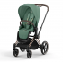 Коляска прогулочная Cybex Priam IV шасси Rose Gold, Leaf Green (Зеленый)