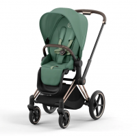 Коляска прогулочная Cybex Priam IV шасси Rose Gold, Leaf Green (Зеленый)