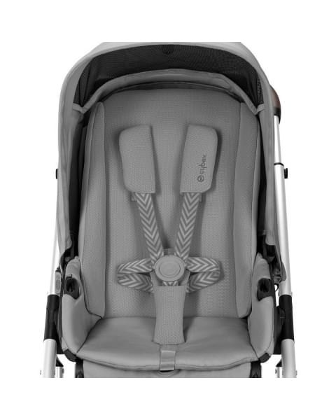 Коляска прогулочная Cybex Talos S Lux шасси SLV (с дождевиком), Lava Grey (Серый)