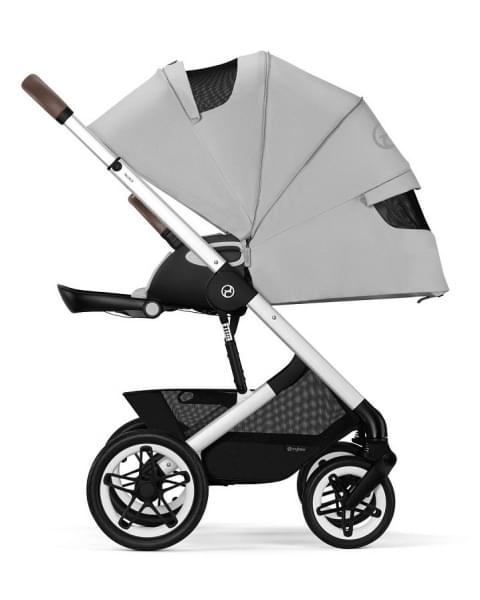 Коляска прогулочная Cybex Talos S Lux шасси SLV (с дождевиком), Lava Grey (Серый)