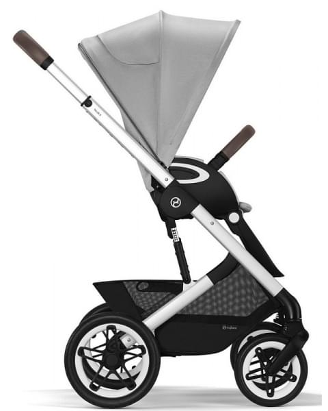 Коляска прогулочная Cybex Talos S Lux шасси SLV (с дождевиком), Lava Grey (Серый)
