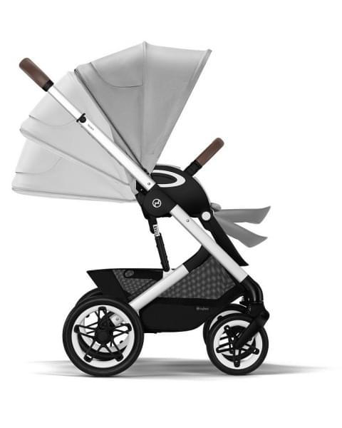 Коляска прогулочная Cybex Talos S Lux шасси SLV (с дождевиком), Lava Grey (Серый)