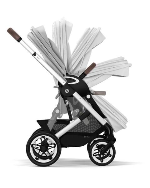 Коляска прогулочная Cybex Talos S Lux шасси SLV (с дождевиком), Lava Grey (Серый)